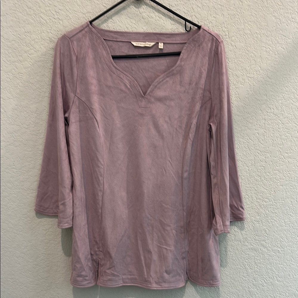 Soft Surroundings Women's Mauve Top size M